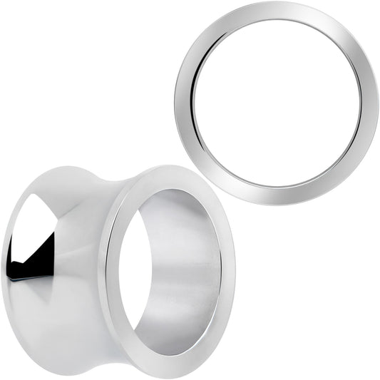 Hand Polished Thick Double Flare Tunnel Plug Set 6mm to 25mm