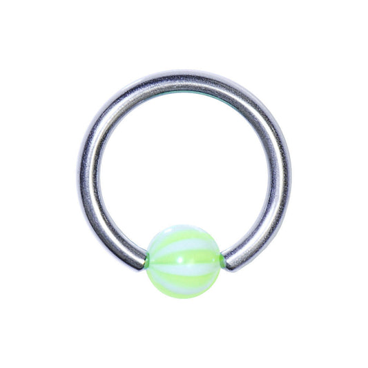 14G 3/8 Limon Beach Ball BCR Captive Ring