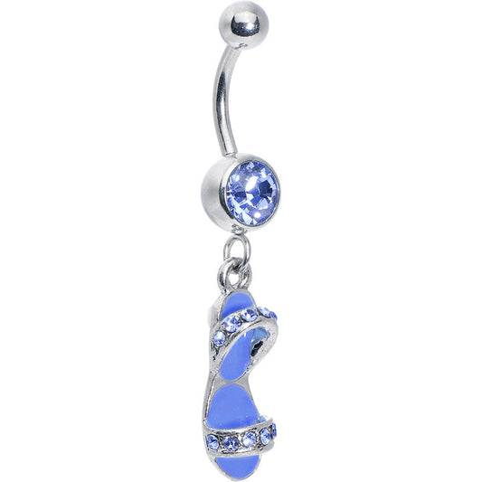 Blue Gem Beach Sandal Belly Ring