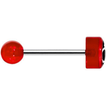 14G 5/8 Red Intertwined Male Female Symbol Tongue Ring