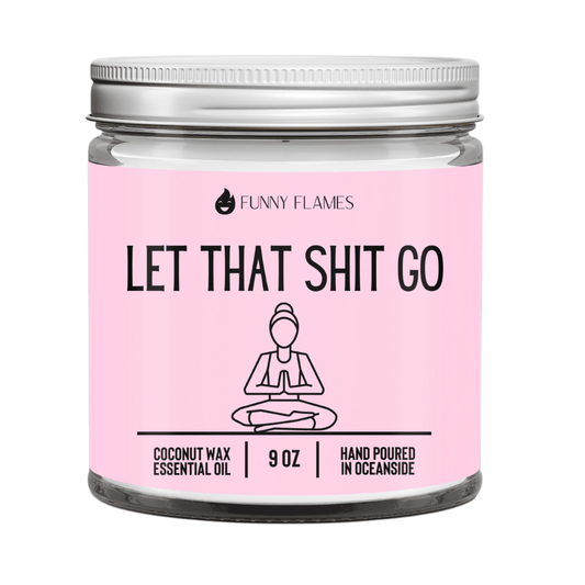 Let That Shit Go (pink) - Funny Candle - Jaico Online Shop