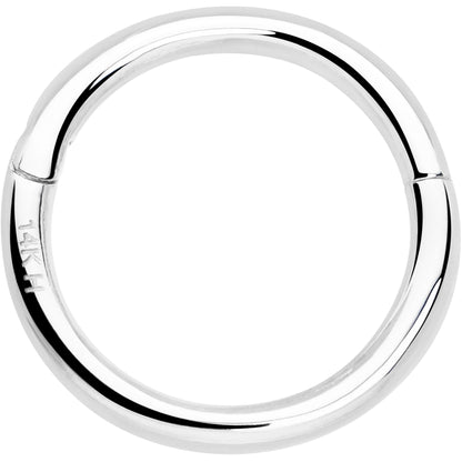 14k Solid White Gold Hinged Segment Ring Elegance 18G 5/16