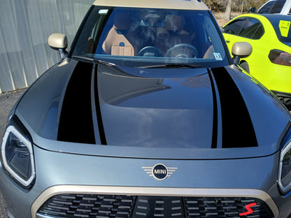 Hood Stripe Decals for 2025 Mini Cooper Sport