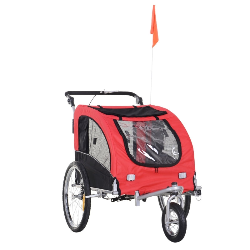 Pet Dog Bicycle Trailer Jogger with Suspension