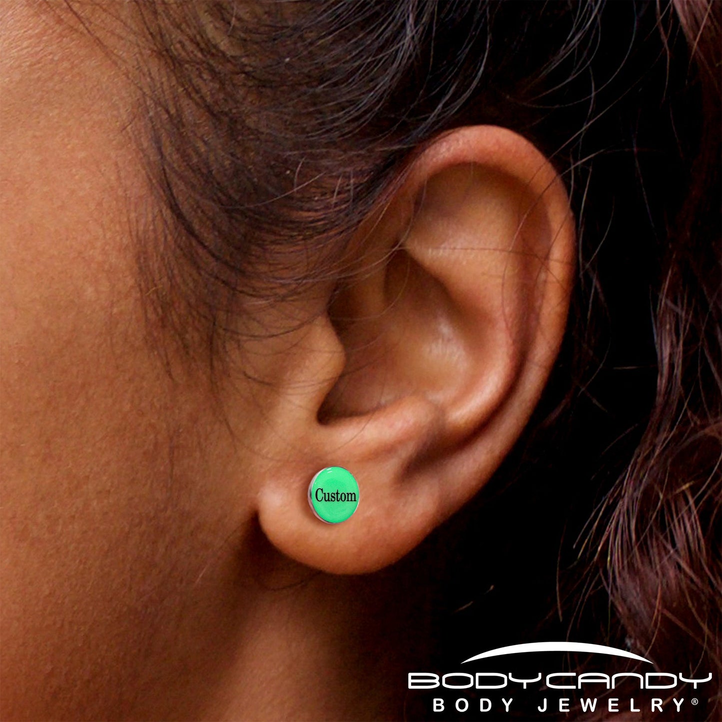 Custom Personalized Glow in the Dark Stud Earrings
