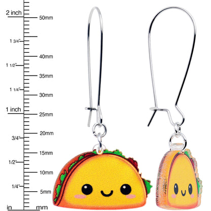 Acrylicious Taco Dangle Earrings by Onyx O