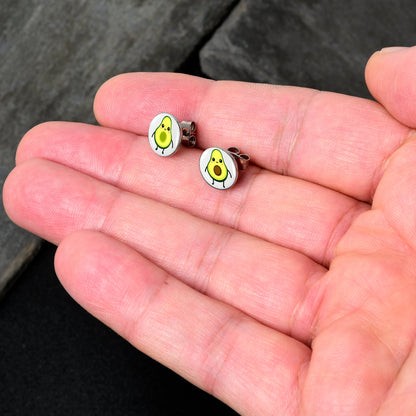 Avocado Oh Both Sides Stud Earrings by Onyx O