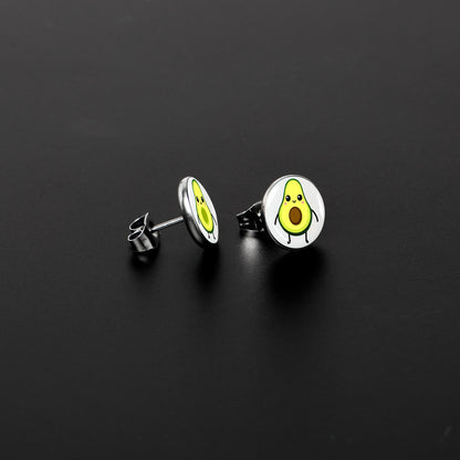 Avocado Oh Both Sides Stud Earrings by Onyx O