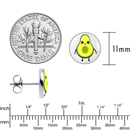 Avocado Oh Both Sides Stud Earrings by Onyx O