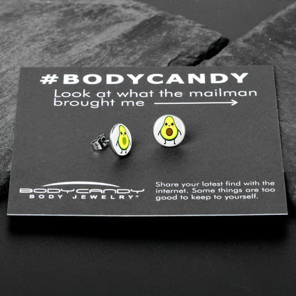 Avocado Oh Both Sides Stud Earrings by Onyx O
