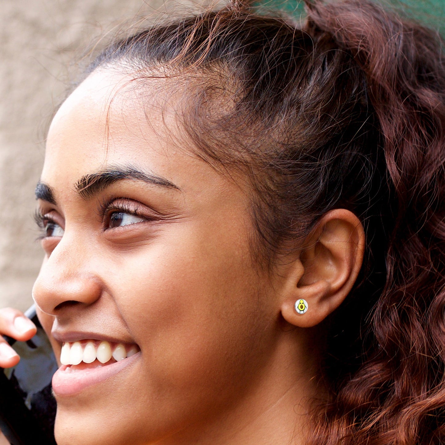 Avocado Oh Both Sides Stud Earrings by Onyx O