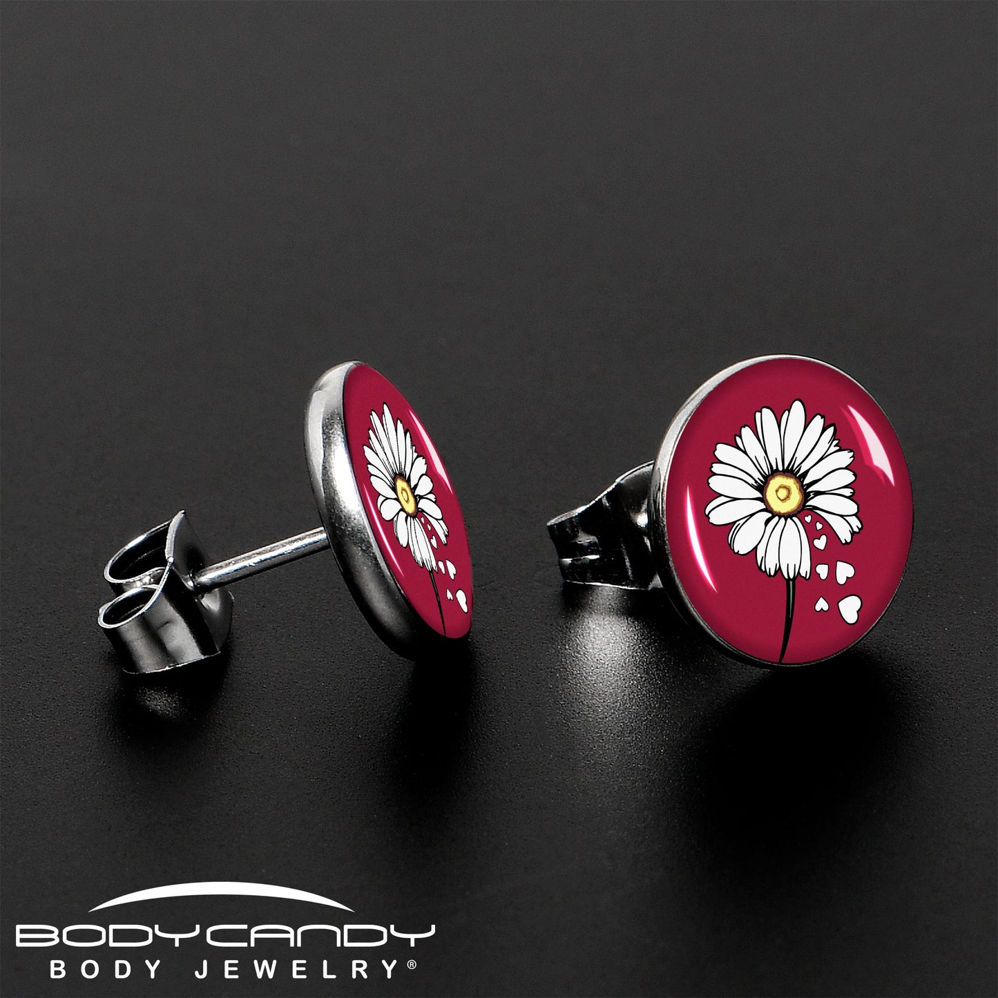Love Me Not Flower Stud Earrings by Onyx O