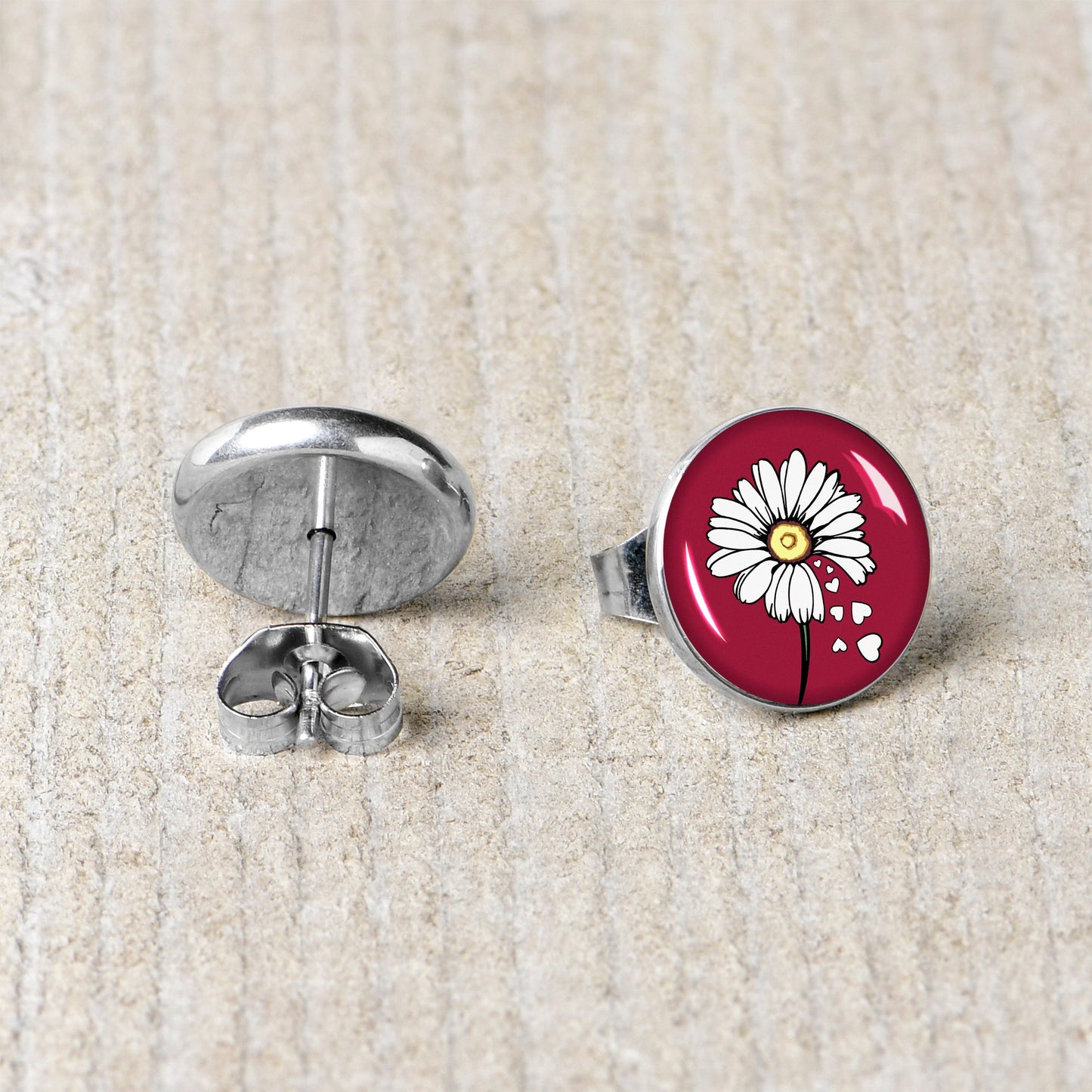 Love Me Not Flower Stud Earrings by Onyx O