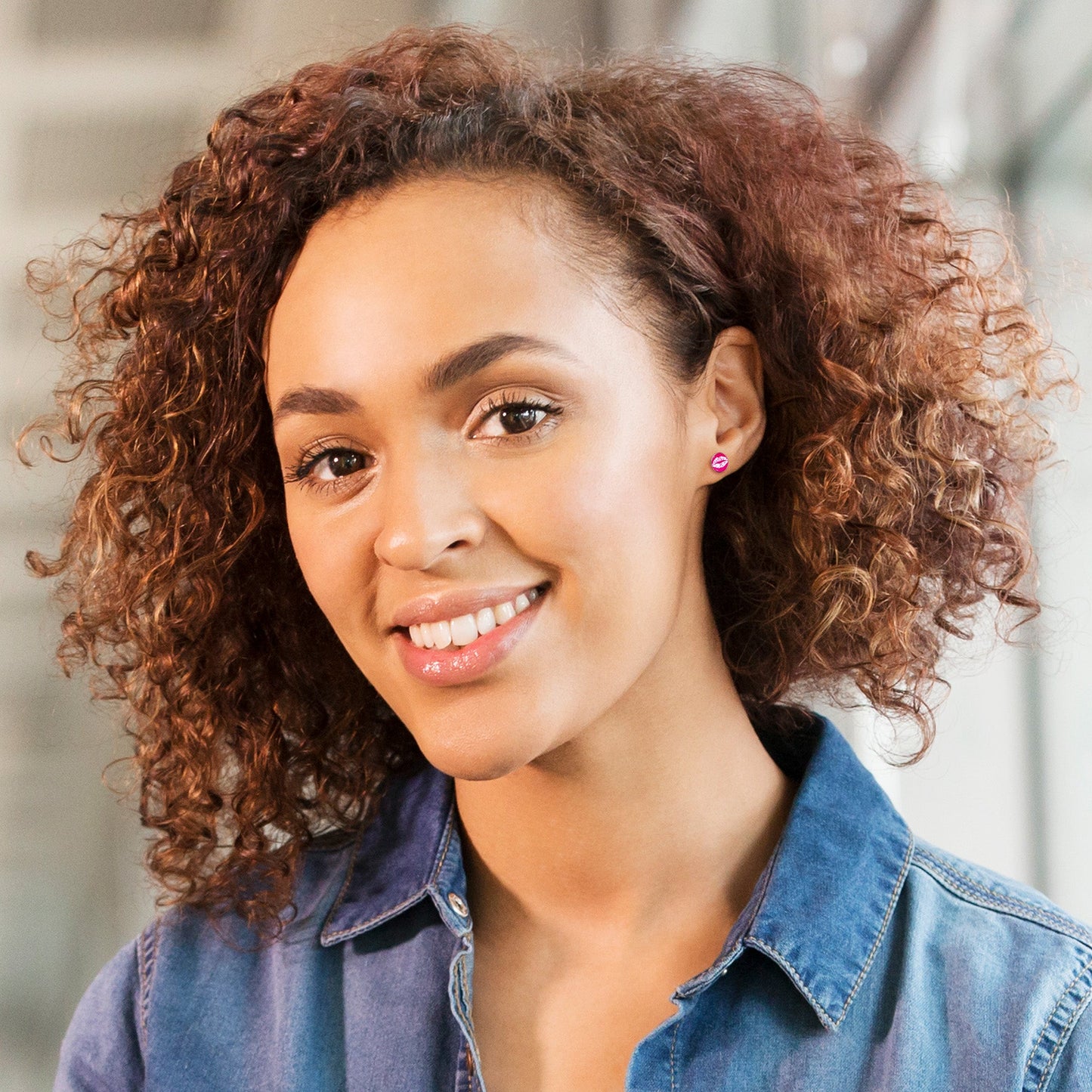 Red Hot Lips Stud Earrings by Onyx O