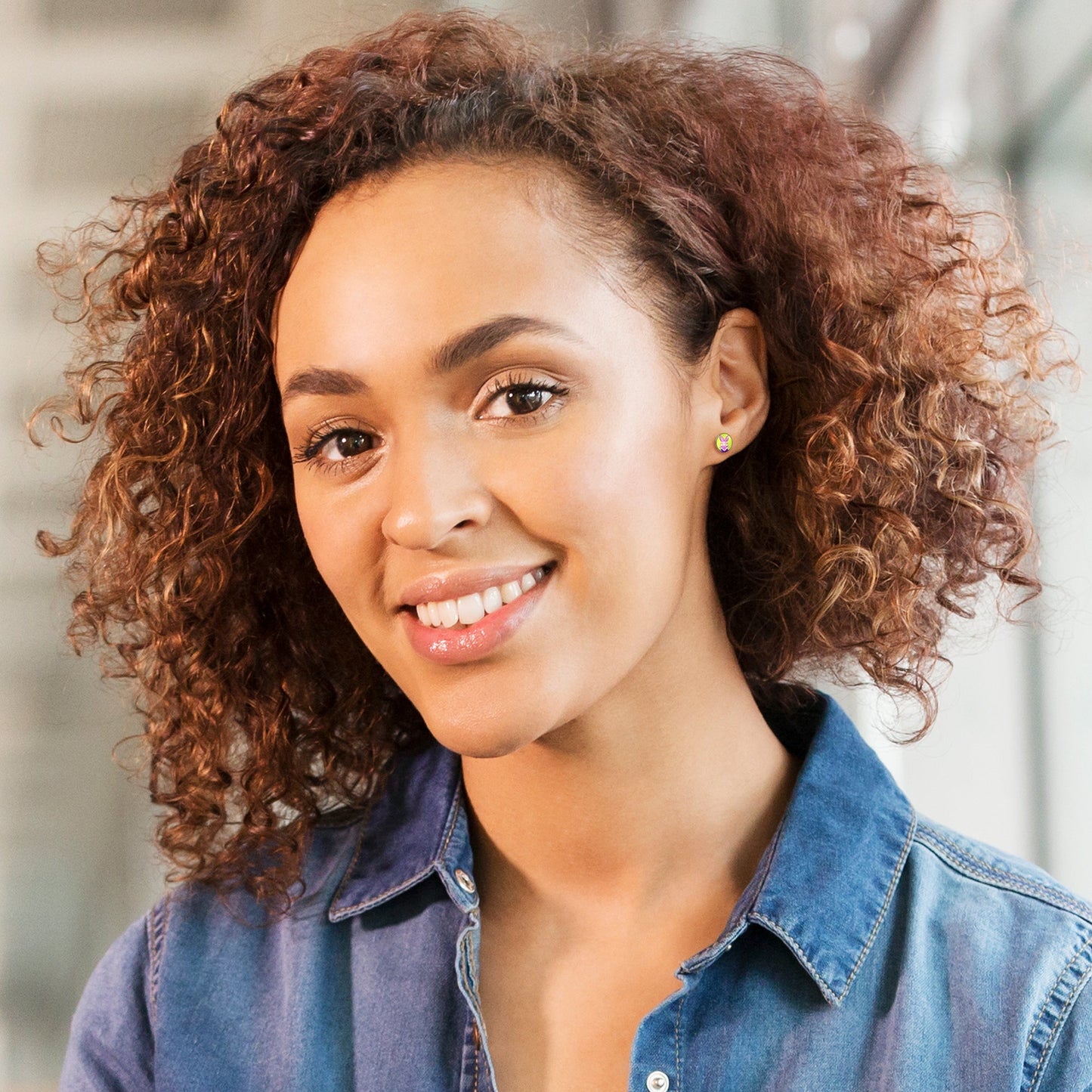 Cool Shades Bunny Stud Earrings by Onyx O