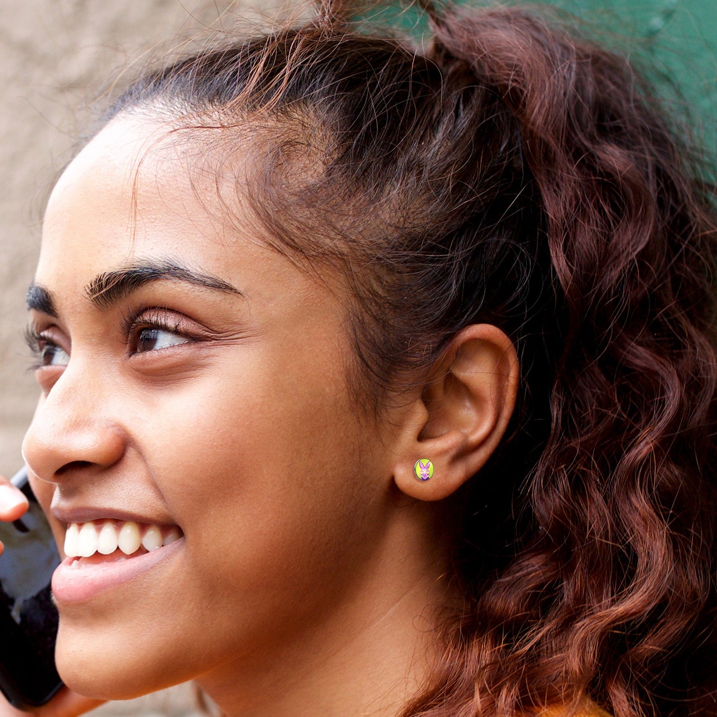 Cool Shades Bunny Stud Earrings by Onyx O