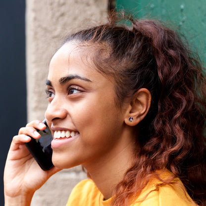 Burning Skull Candle Stud Earrings by Onyx O