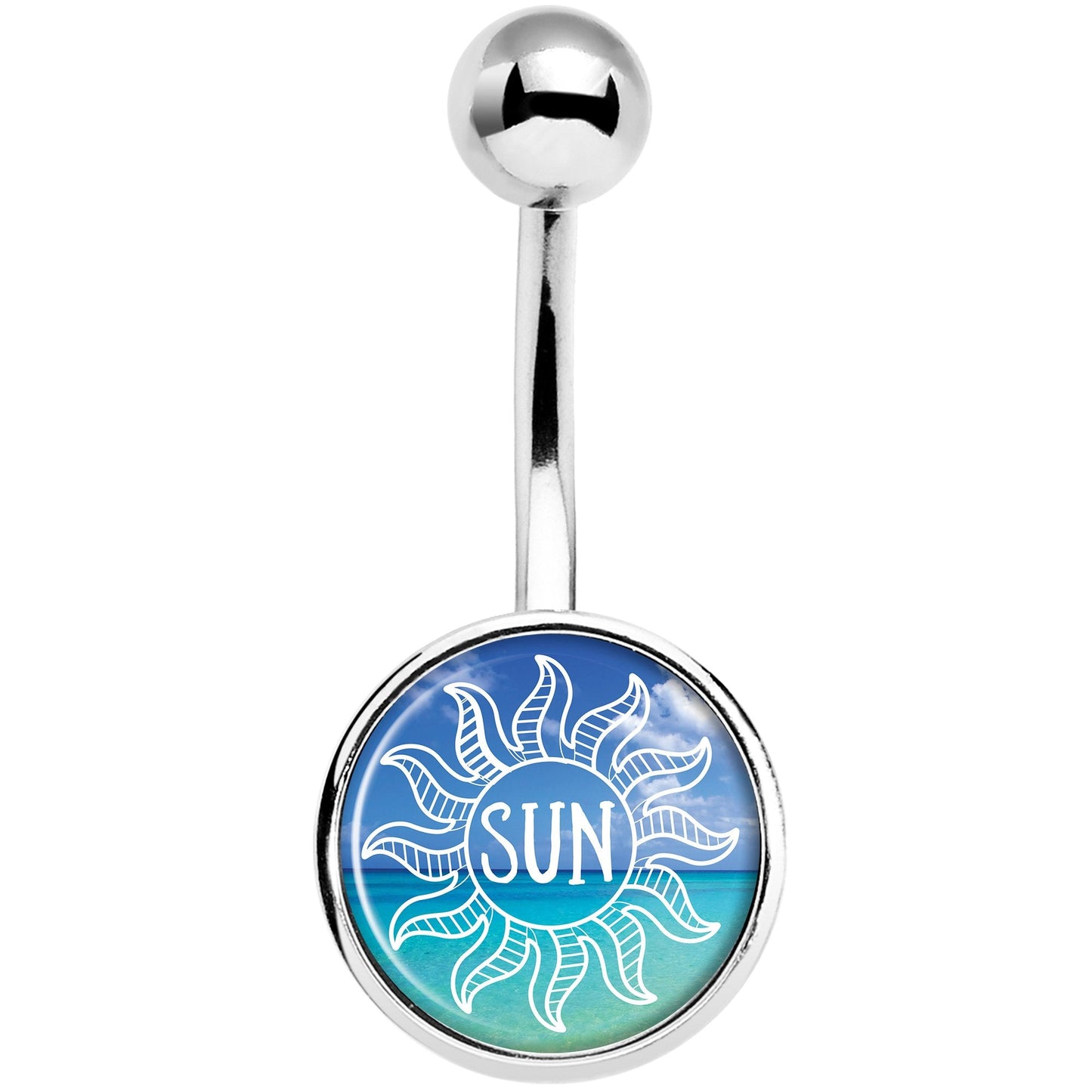 Cool Ocean Sun Belly Ring