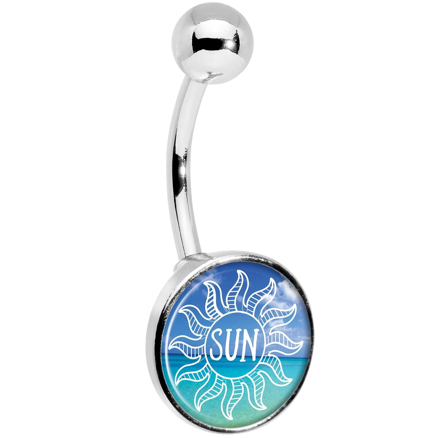 Cool Ocean Sun Belly Ring