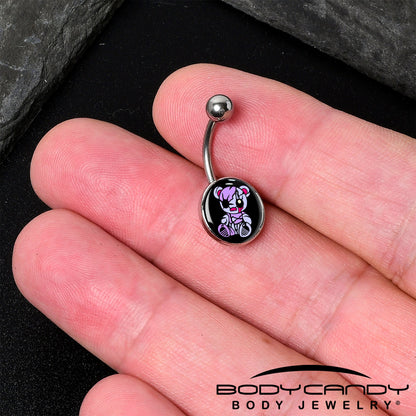Attitude Teddy Bear Belly Ring by Onyx O