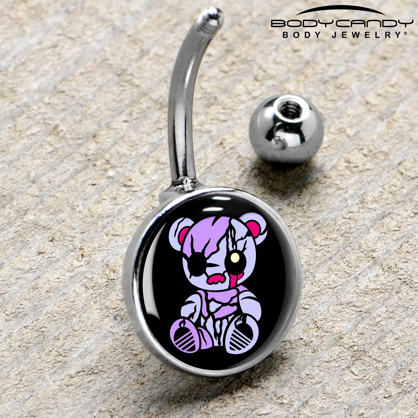 Attitude Teddy Bear Belly Ring by Onyx O