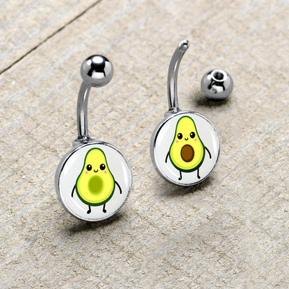 Avocado Oh BFF Set of 2 Belly Rings by Onyx O