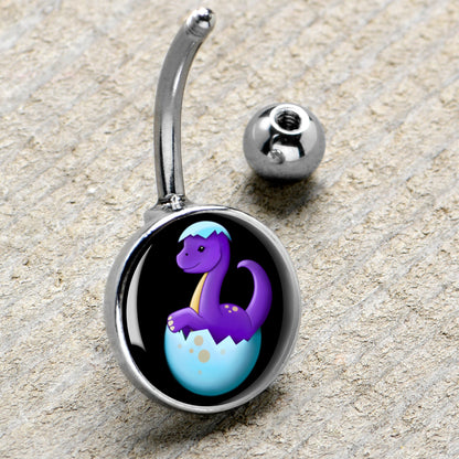 Baby Dinosaur Belly Ring by Onyx O