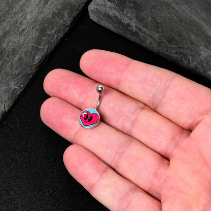 Bandaged Heartbreak Heart Belly Ring by Onyx O