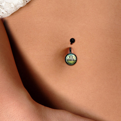 Wild and Free Black Belly Ring