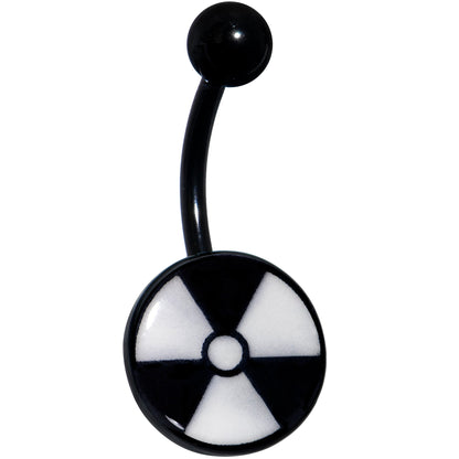 Black Glow in the Dark Radioactive Belly Ring by Onyx O
