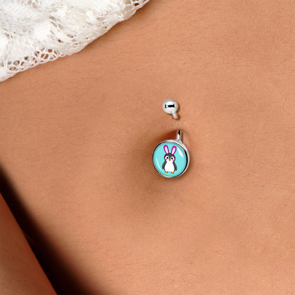 Bunny Penguin Belly Ring by Onyx O