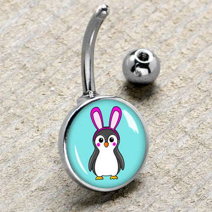 Bunny Penguin Belly Ring by Onyx O
