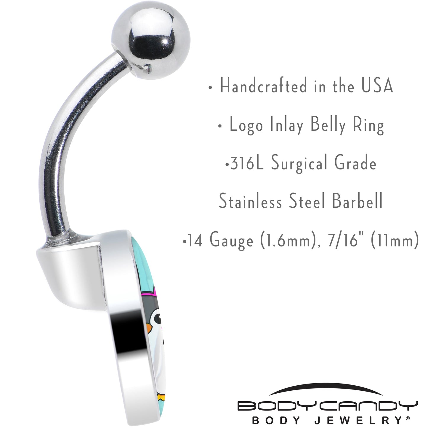 Bunny Penguin Belly Ring by Onyx O