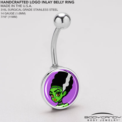 Bride of Frankenstein Belly Ring by Onyx O