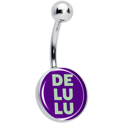 Word DELULU Belly Ring by Onyx O