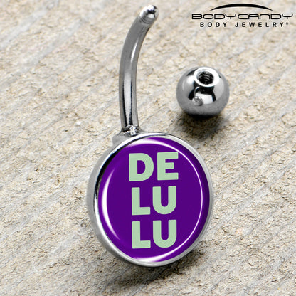 Word DELULU Belly Ring by Onyx O