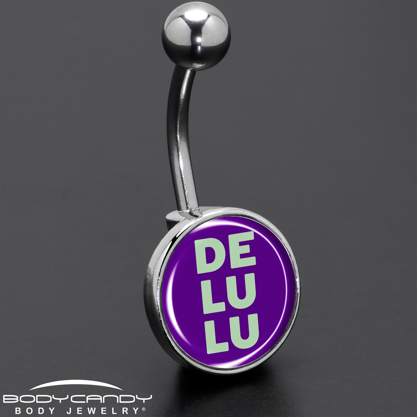Word DELULU Belly Ring by Onyx O