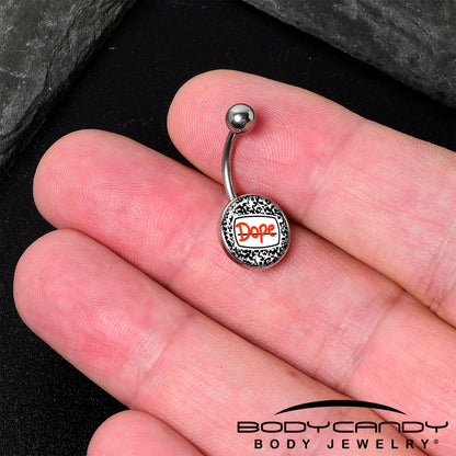 Dope Composition Notebook Belly Ring by Onyx O