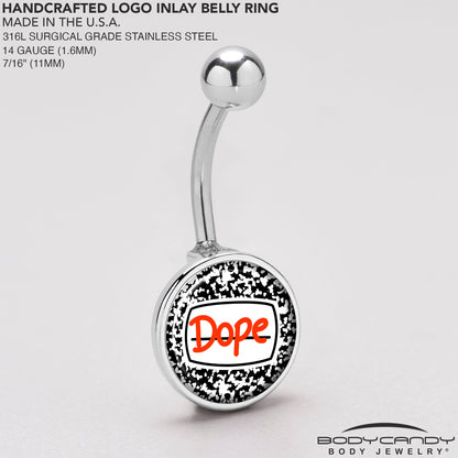 Dope Composition Notebook Belly Ring by Onyx O