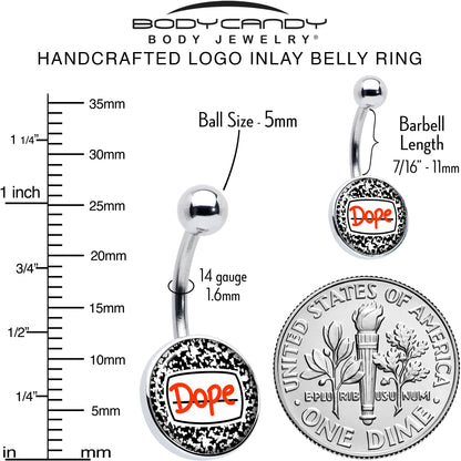 Dope Composition Notebook Belly Ring by Onyx O