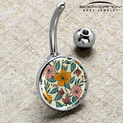 Blossom Creation Wildflower Flowers Belly Ring by Onyx O