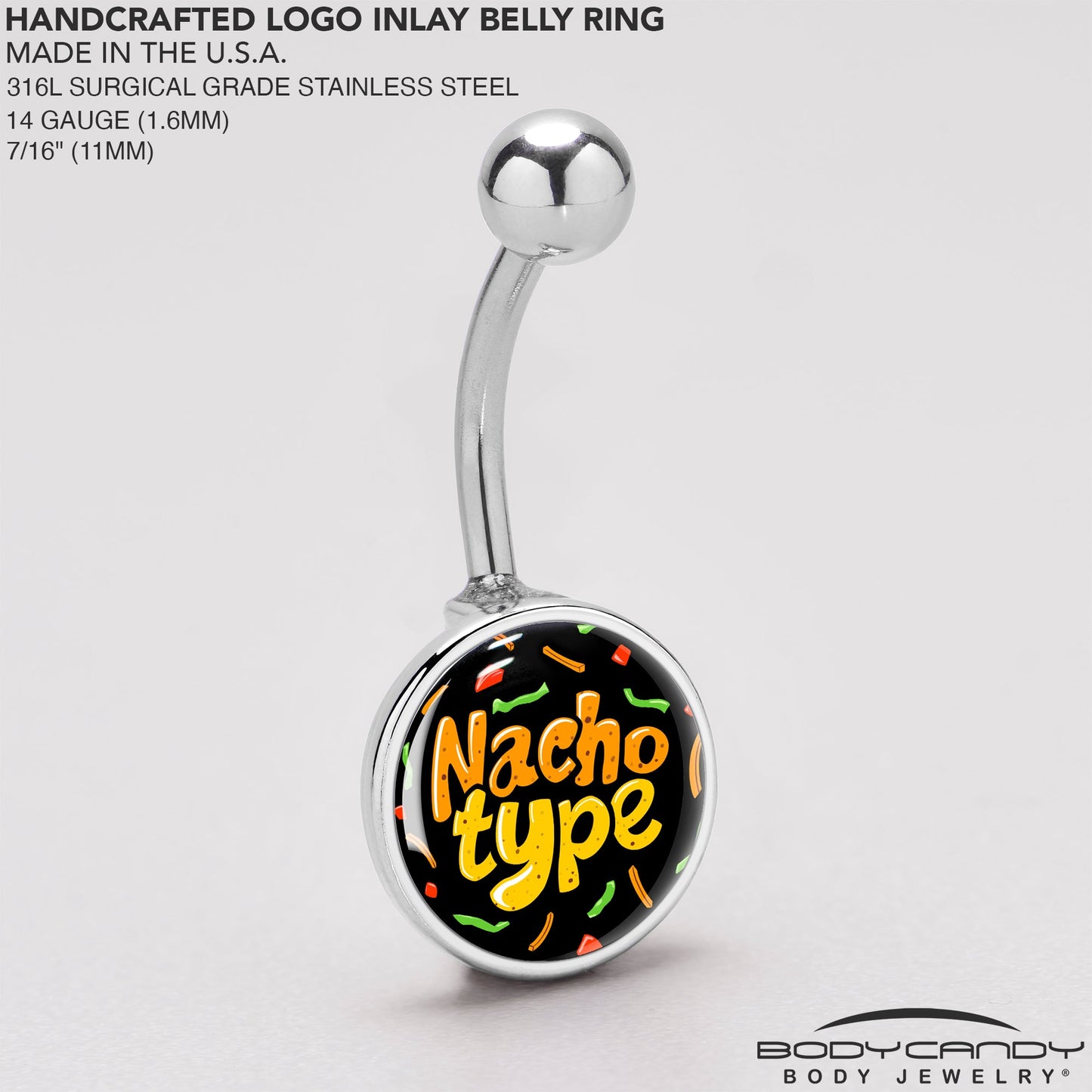 Nacho Type Belly Ring by Onyx O