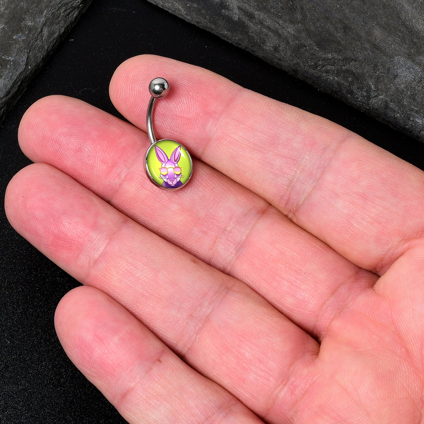 Cool Shades Bunny Belly Ring by Onyx O