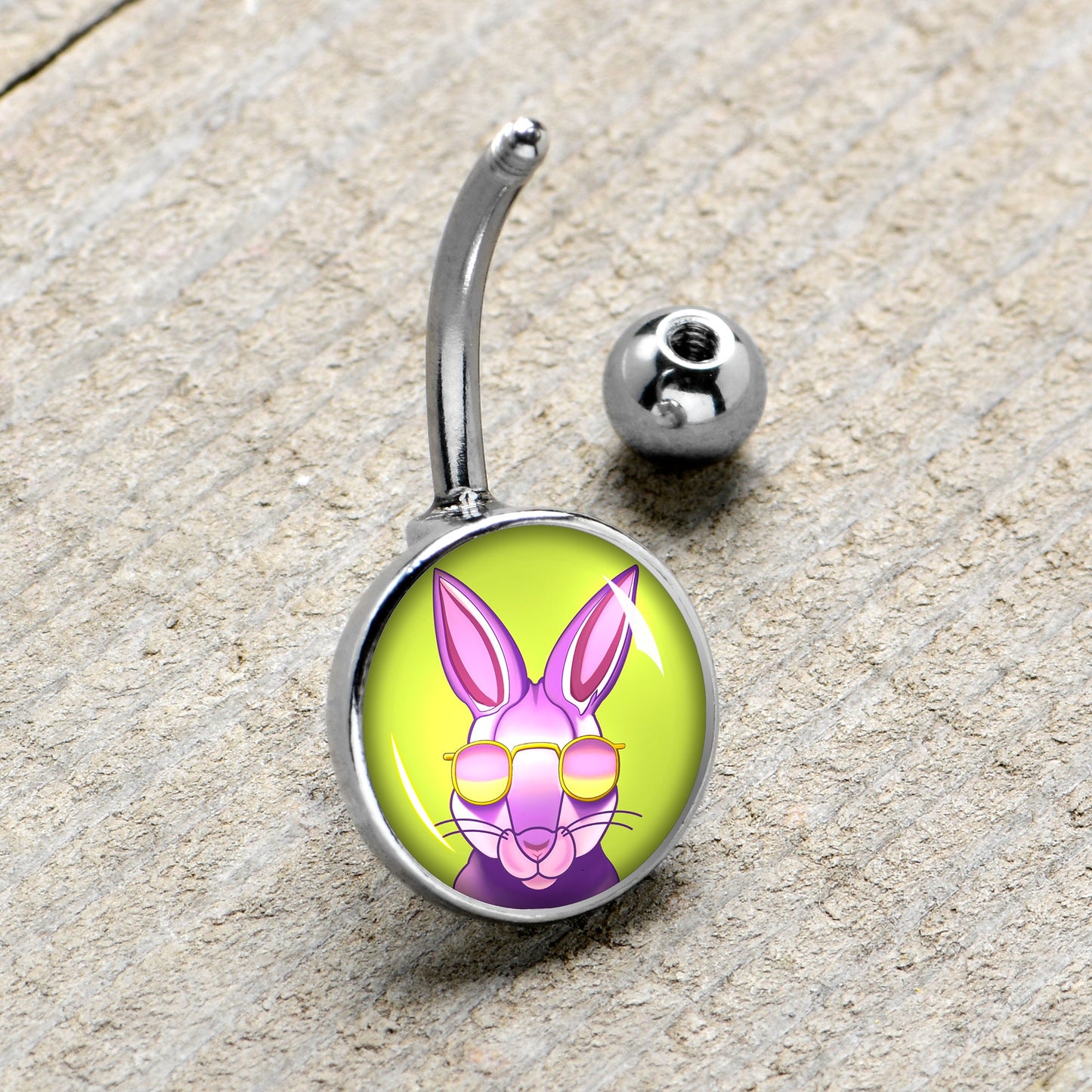 Cool Shades Bunny Belly Ring by Onyx O