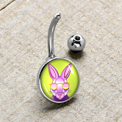 Cool Shades Bunny Belly Ring by Onyx O
