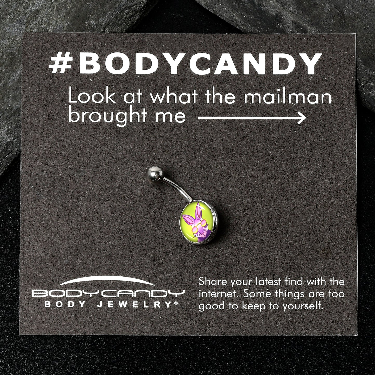 Cool Shades Bunny Belly Ring by Onyx O