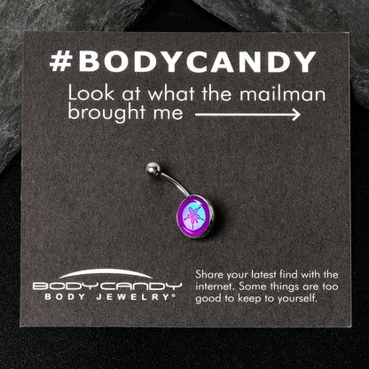 Purple Nautical Sand Dollar Belly Ring by Onyx O