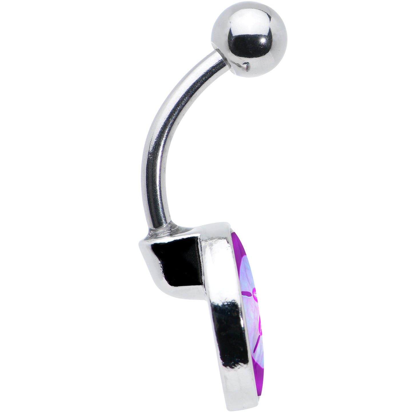 Purple Nautical Sand Dollar Belly Ring by Onyx O