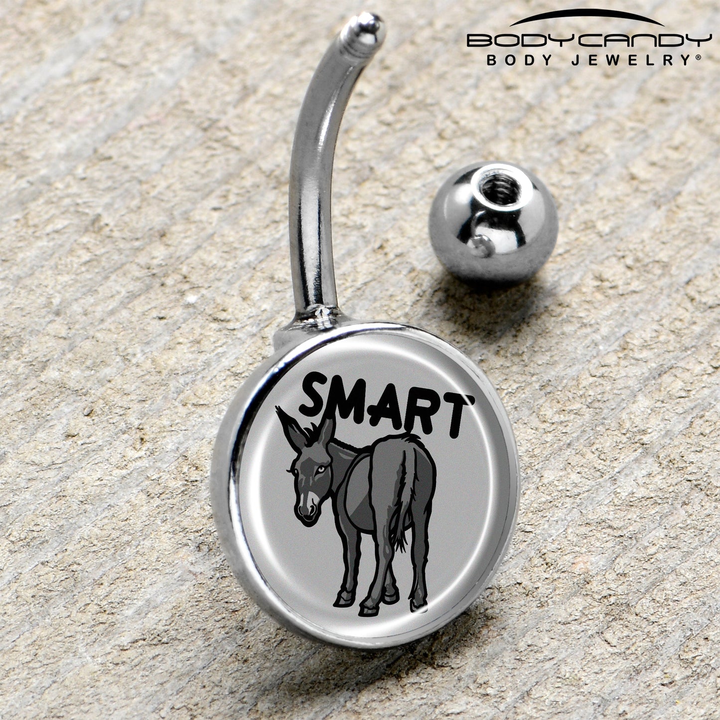 Donkey Smart Ass Belly Ring by Onyx O
