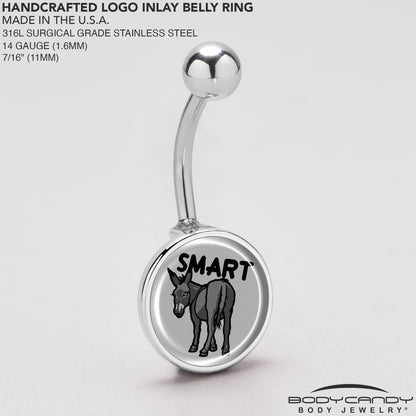 Donkey Smart Ass Belly Ring by Onyx O